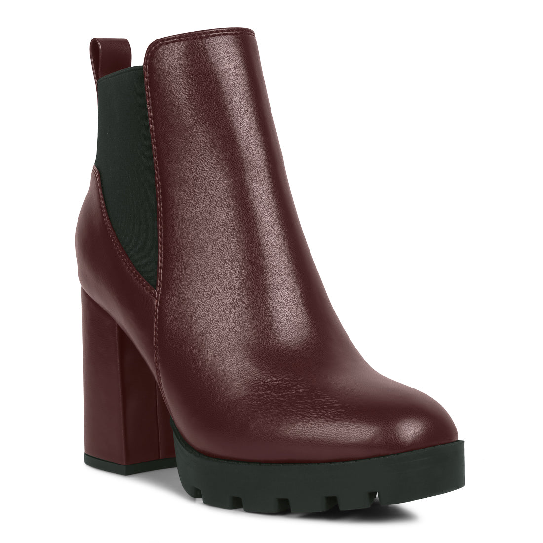 bolt block heeled chelsea boots#color_burgundy