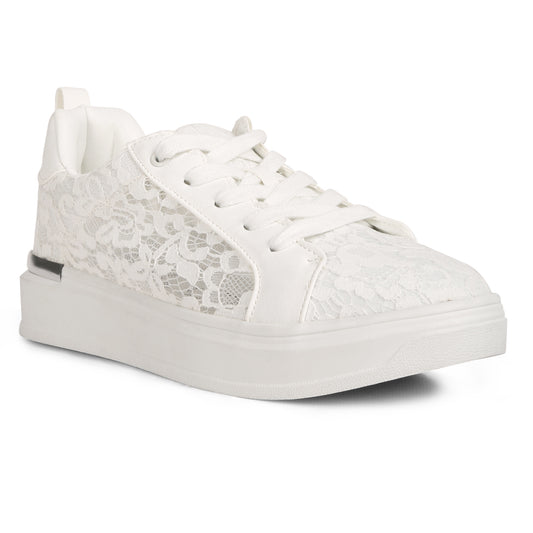 casual lace sneakers#color_white