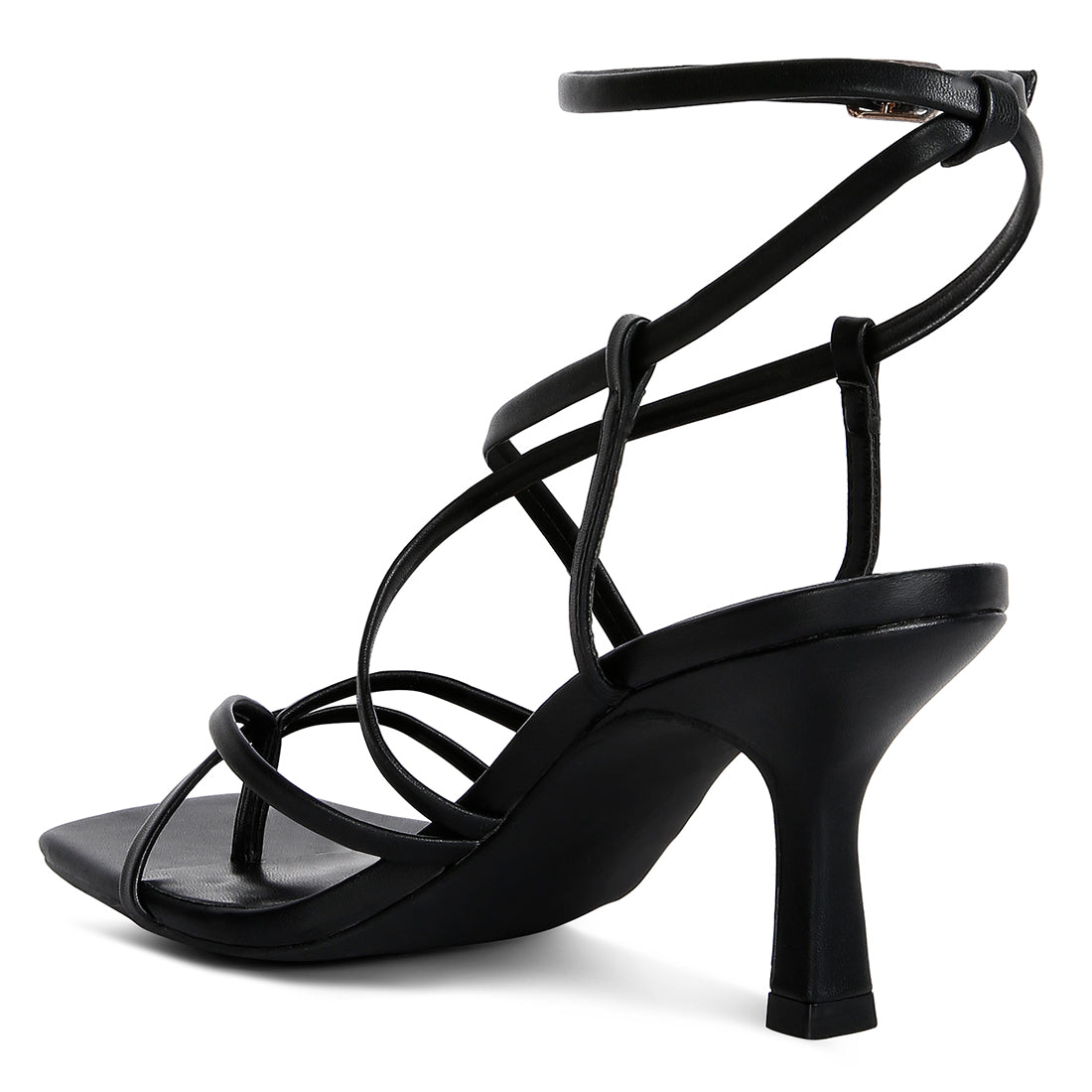strappy mid heel sandal#color_black