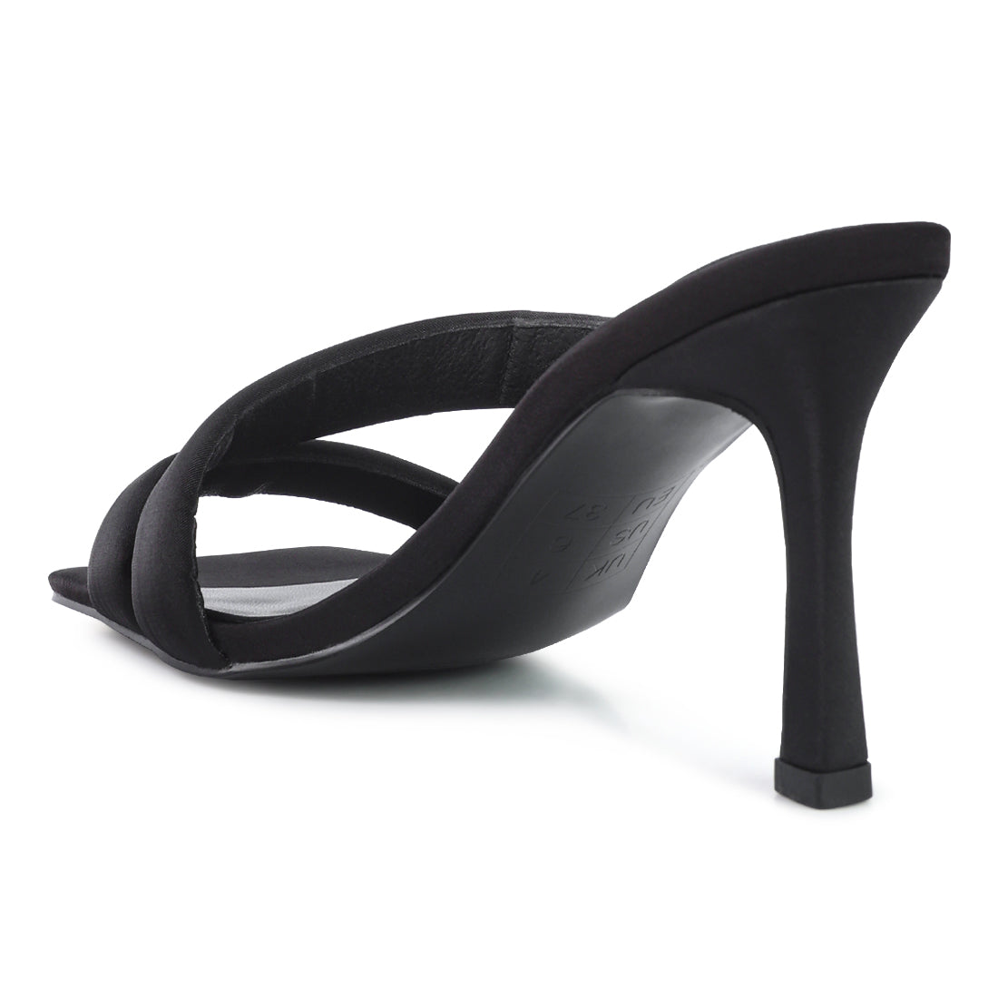 Black Cross Strap Heels