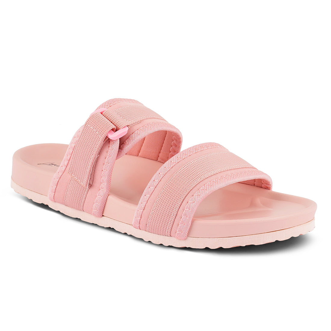 Pink Nautic Casual Platforms Slides