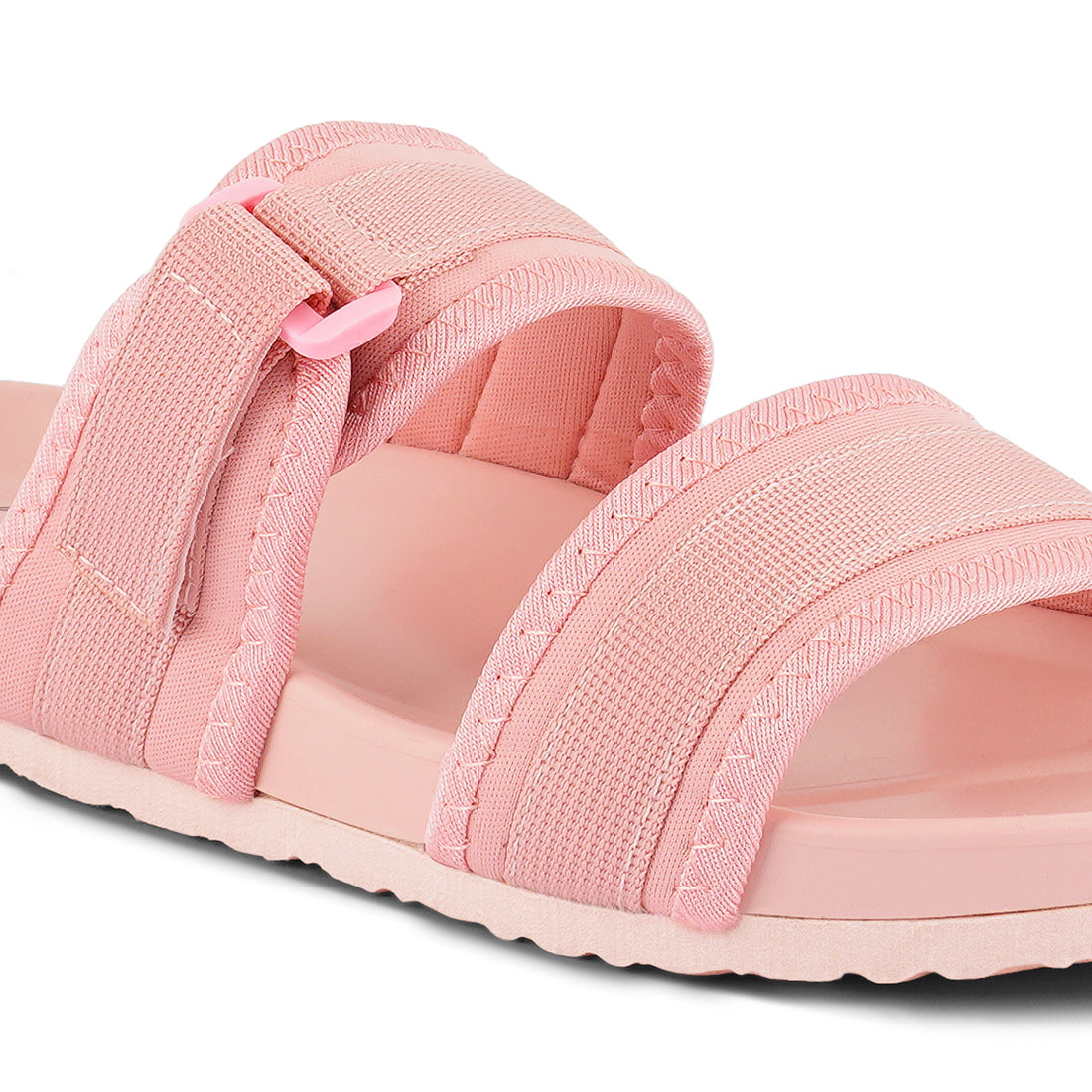 Pink Nautic Casual Platforms Slides