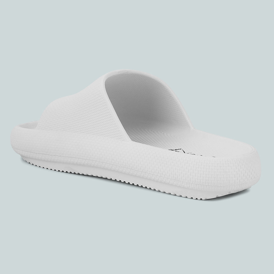 White Cabana Black Eva Pool Sliders
