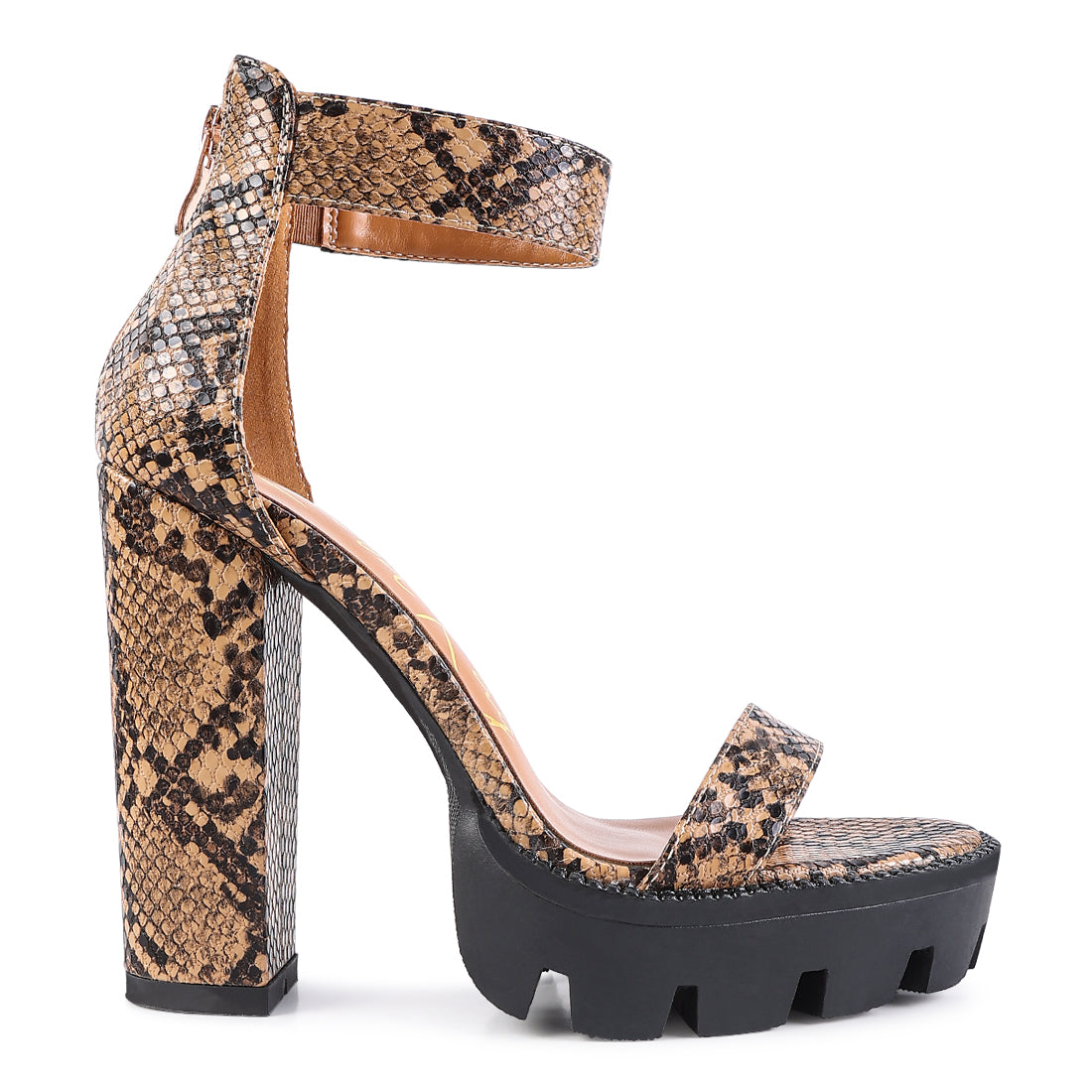 High Heeled Block Sandal