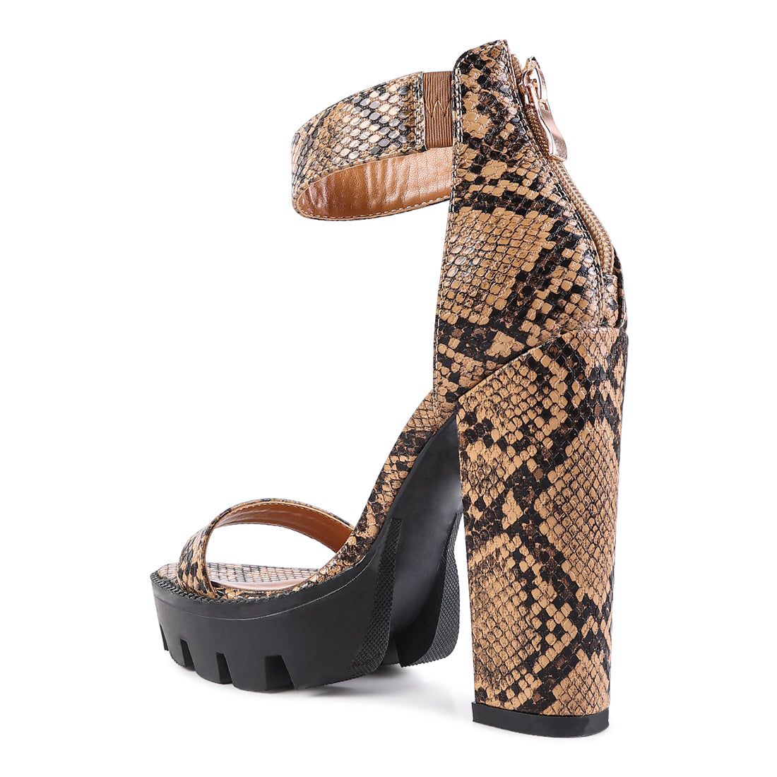 High Heeled Block Sandal