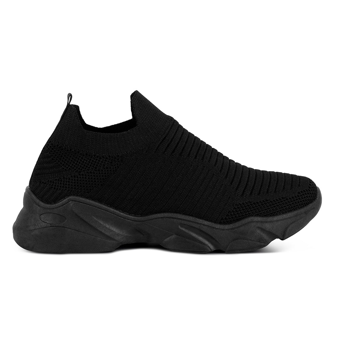 Black Blade Knitted Actives Trainers