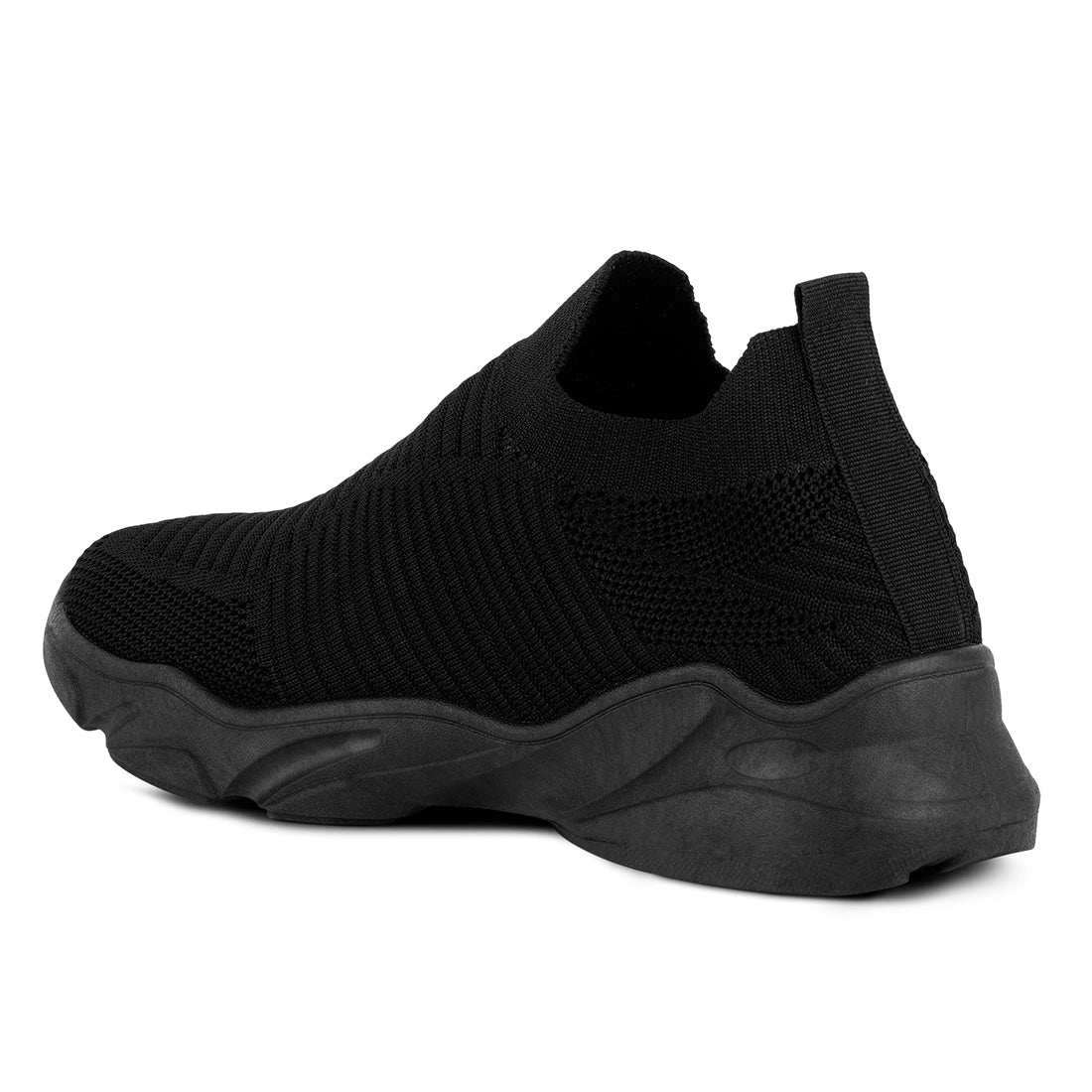 Black Blade Knitted Actives Trainers