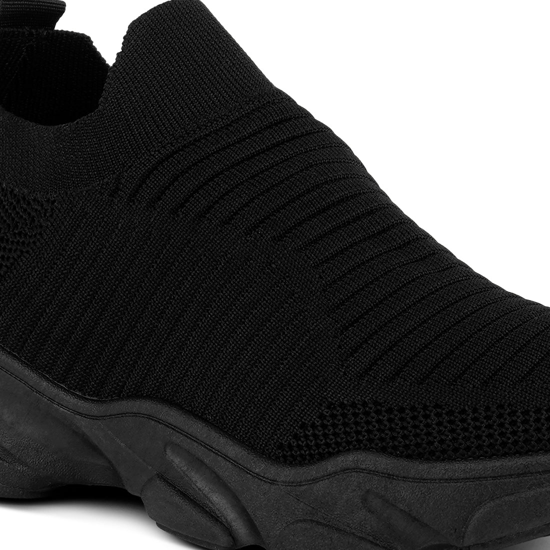 Black Blade Knitted Actives Trainers