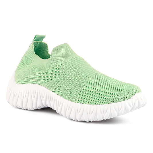 Green Fair Play Knitted Chunky Running Sneakers