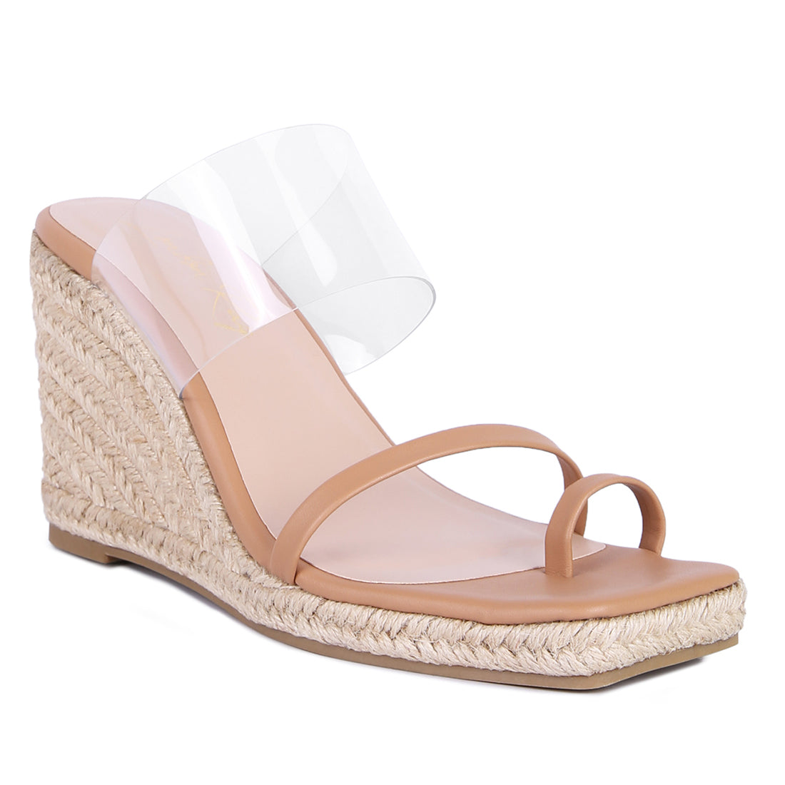 Camel Toe Ring Espadrilles Wedge Sandals