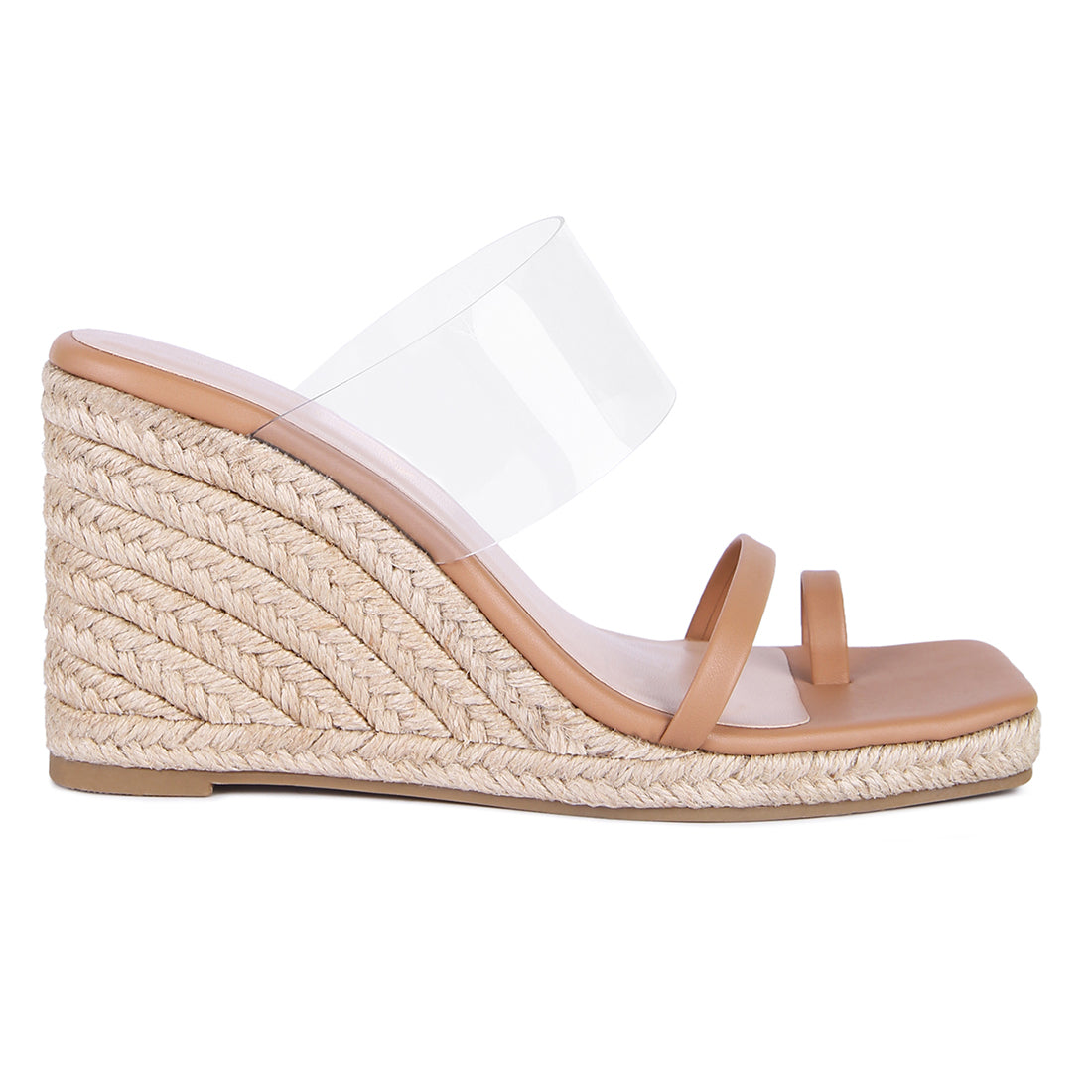 Camel Toe Ring Espadrilles Wedge Sandals