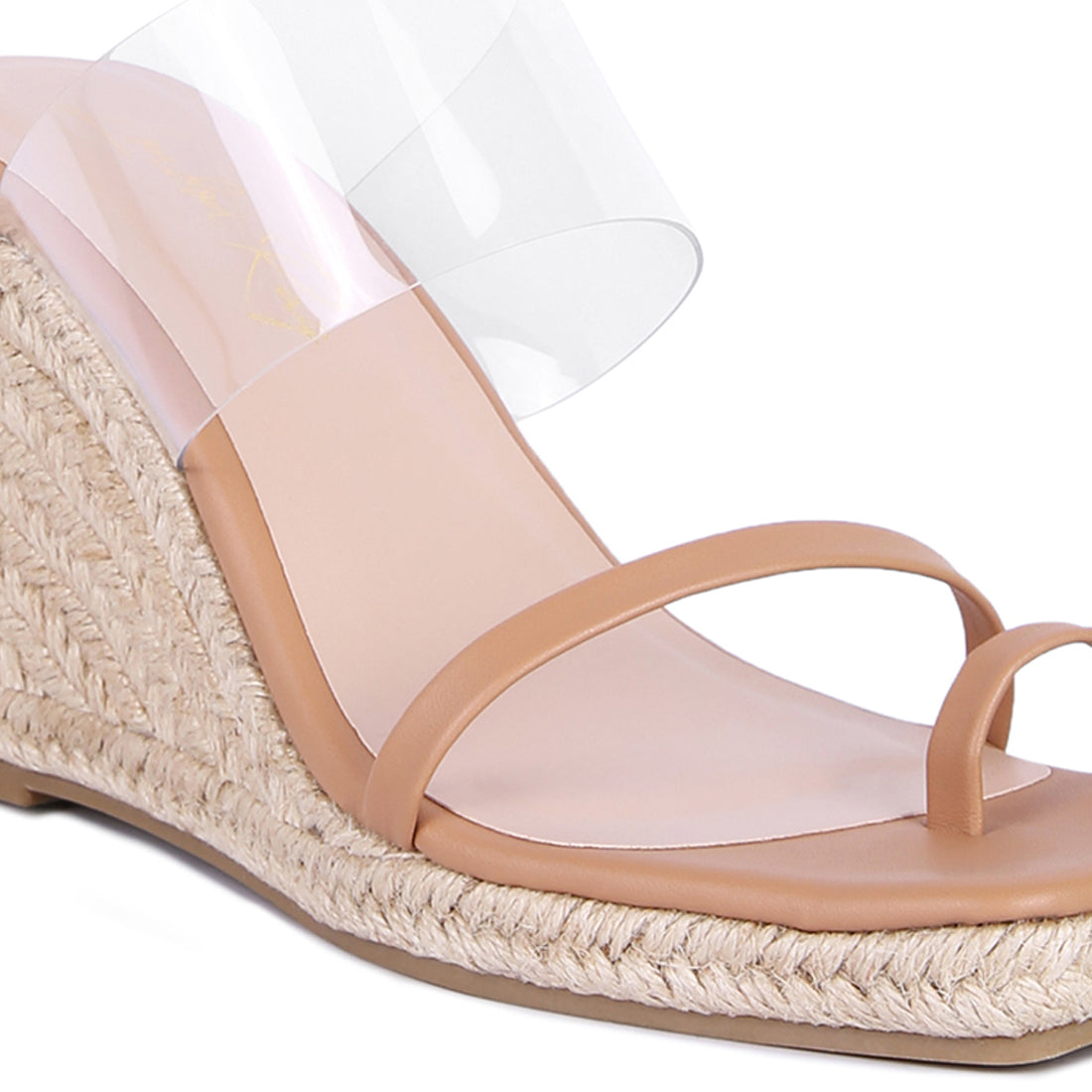 Camel Toe Ring Espadrilles Wedge Sandals