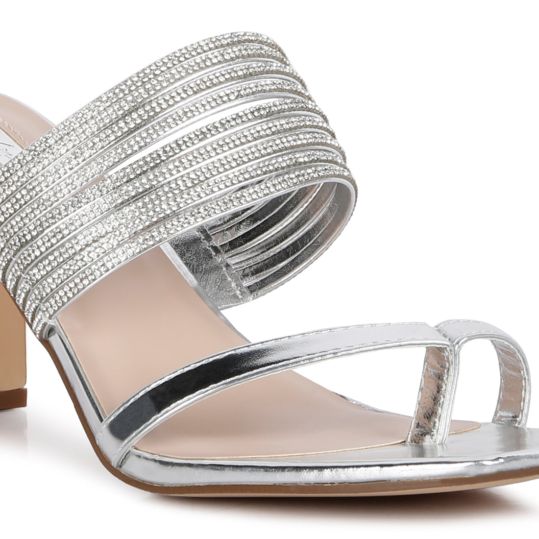 mid block heel sandals#color_silver