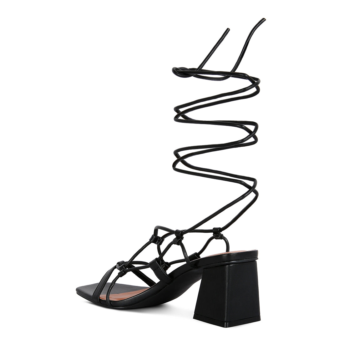 lace up block heeled sandal#color_black