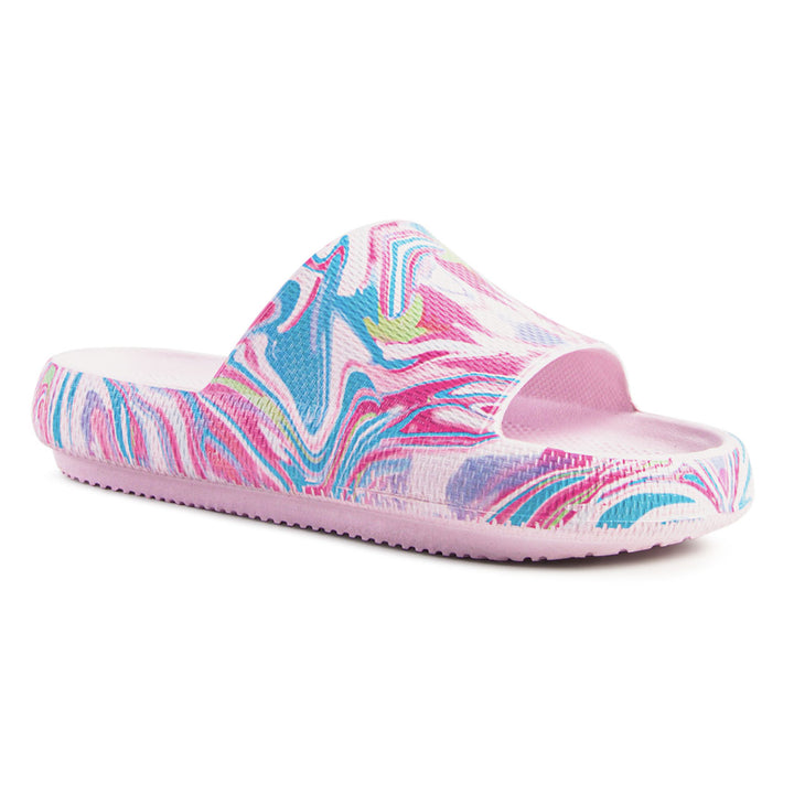 Pink Marbling Dip Dye Slides