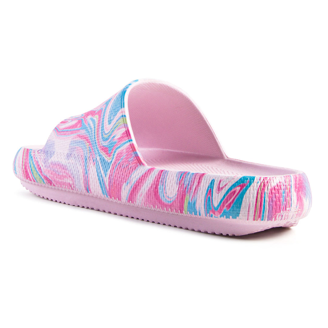 Pink Marbling Dip Dye Slides