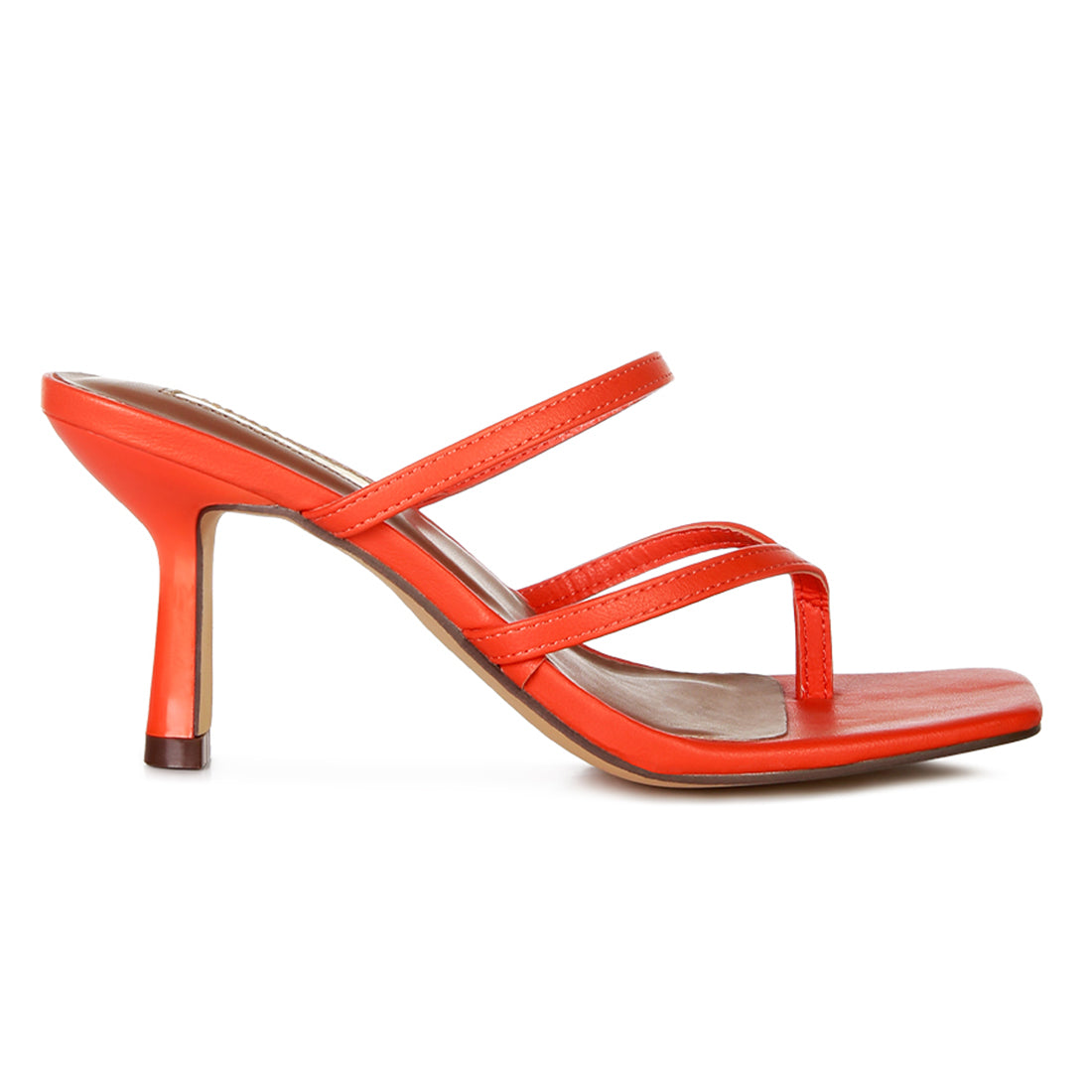 Orange Night Life High Heeled Casual Sandals