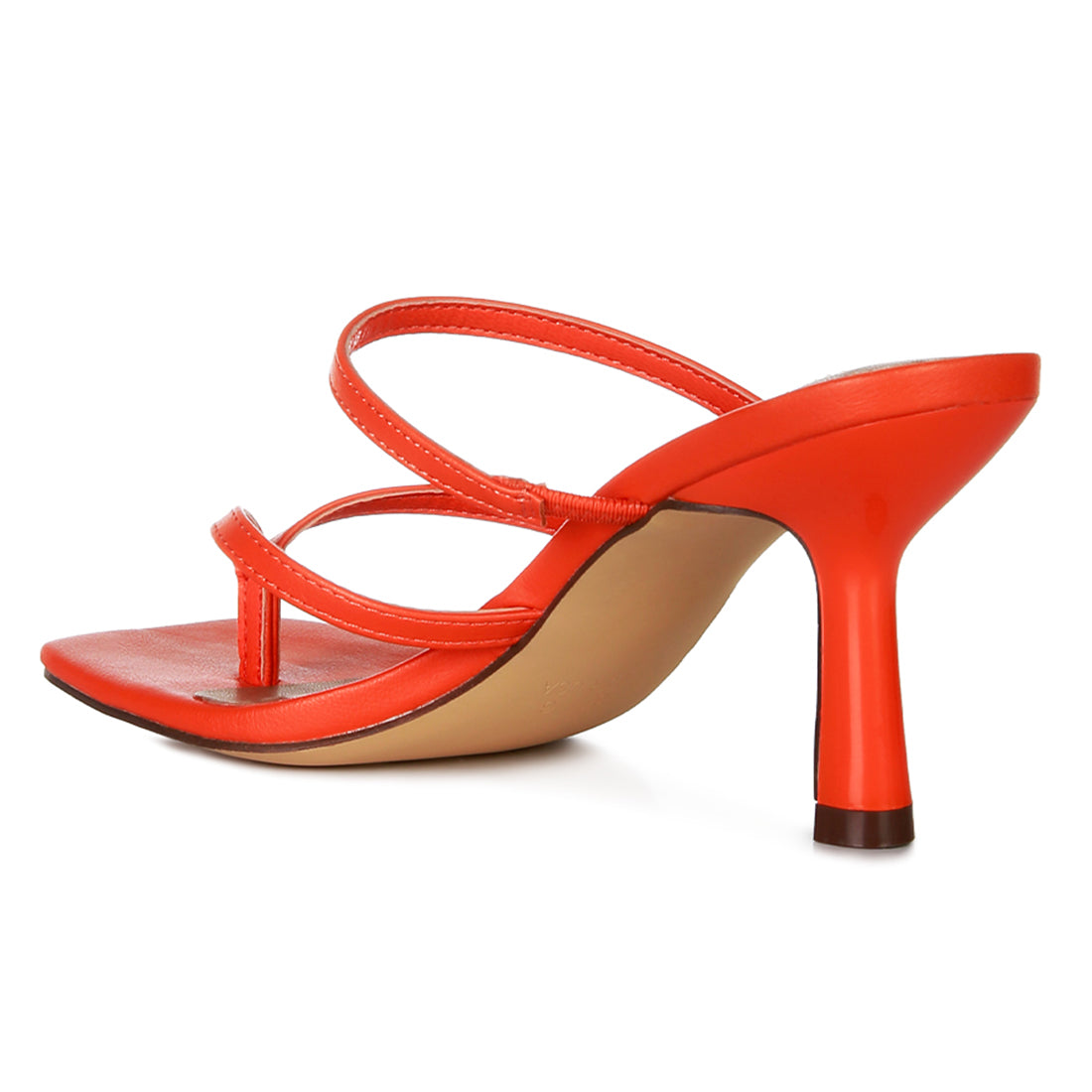 Orange Night Life High Heeled Casual Sandals
