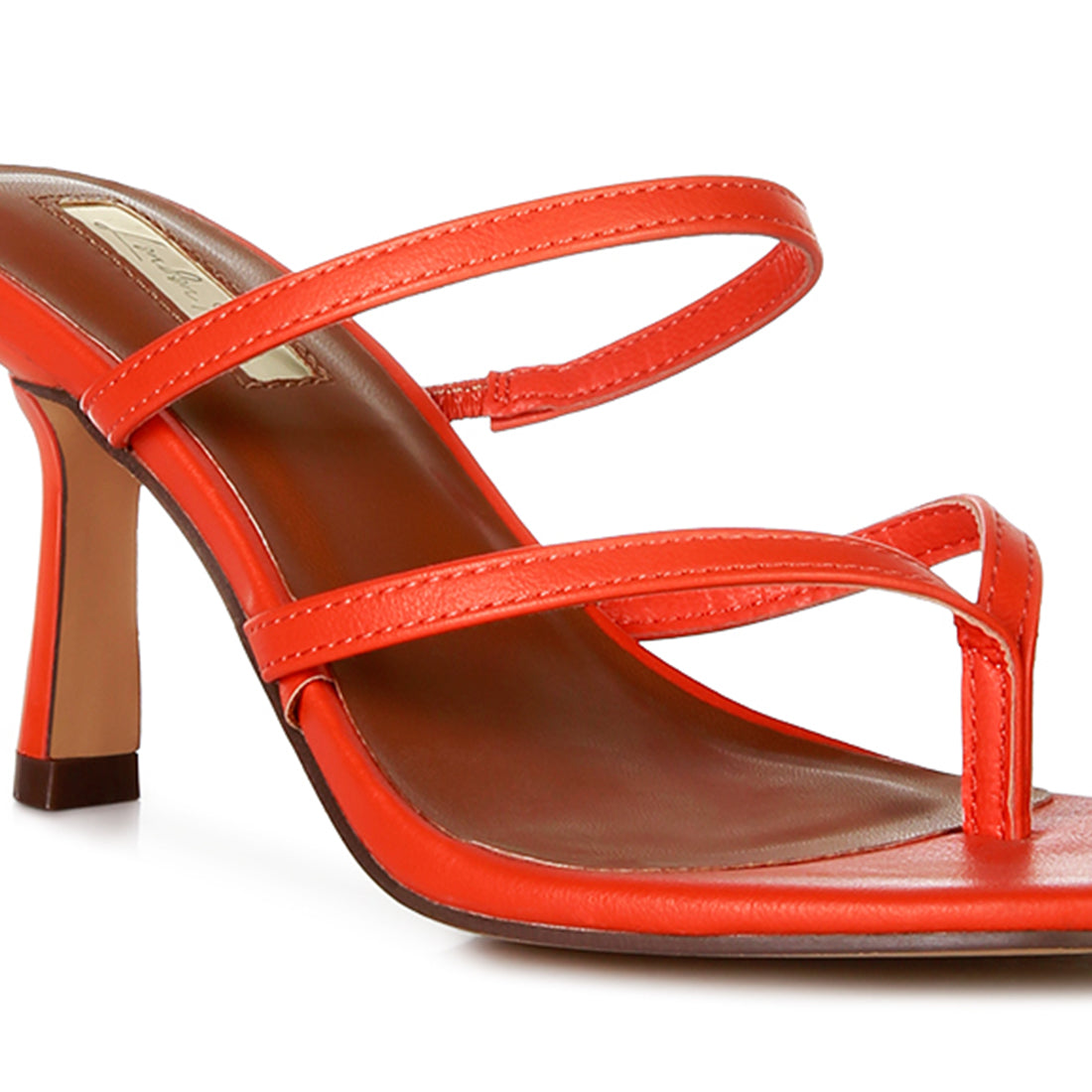 Orange Night Life High Heeled Casual Sandals