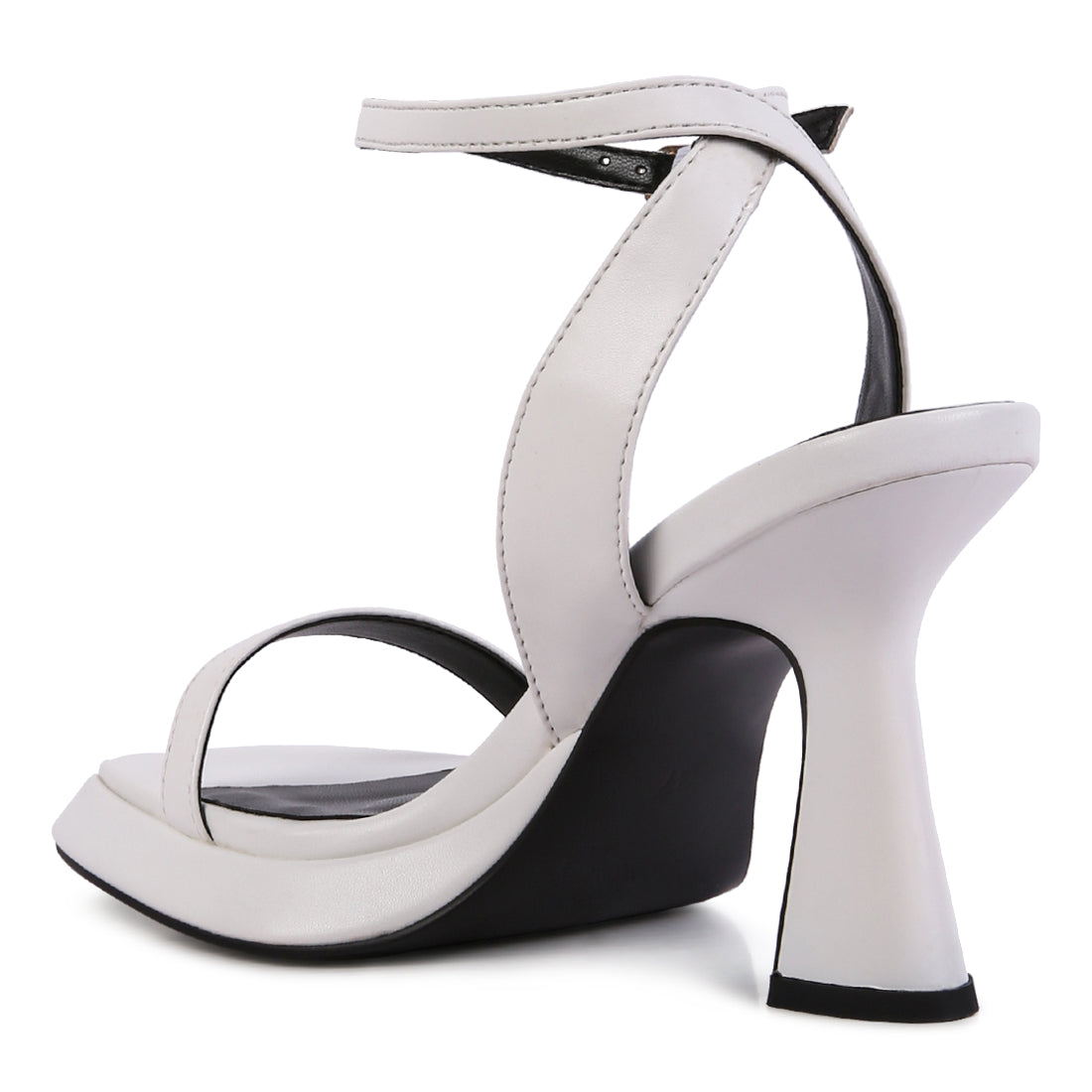 White Ankle Strap Sandals