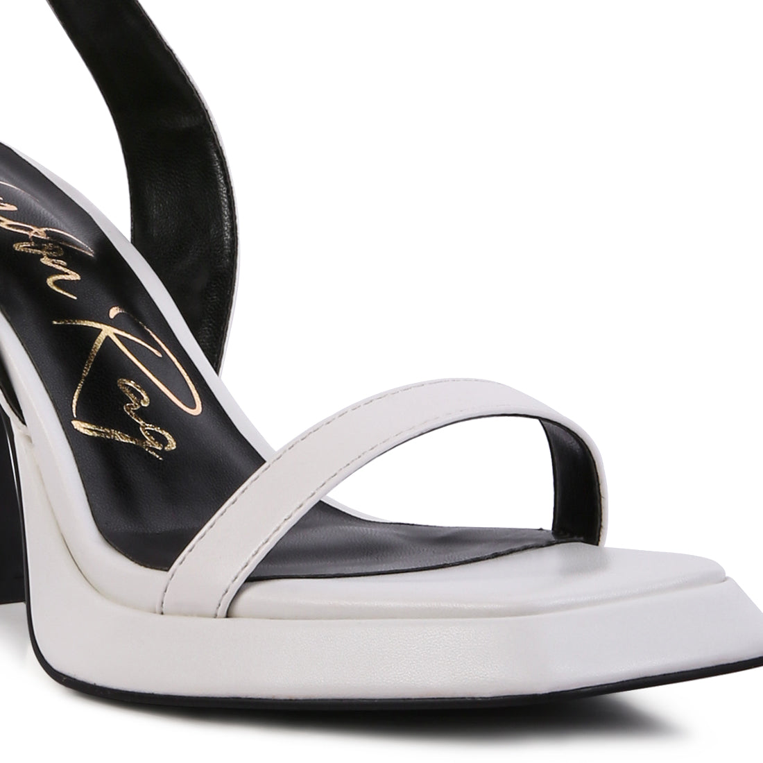 White Ankle Strap Sandals