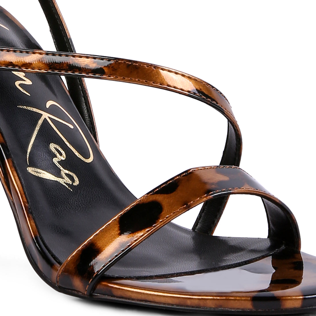 Brown Ankle Strap High Heels