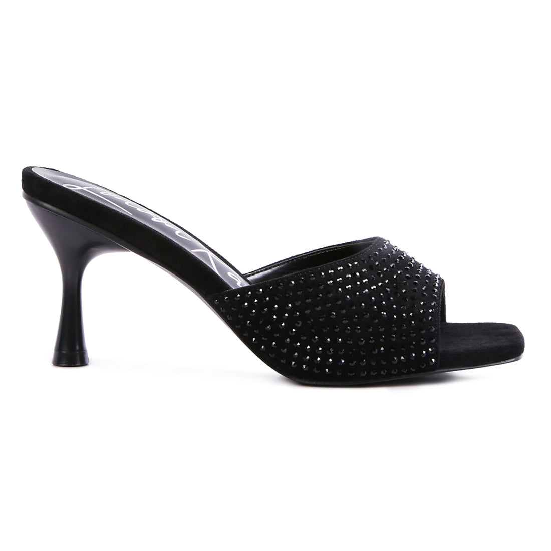 imprint diamante stud slip on sandals#color_black