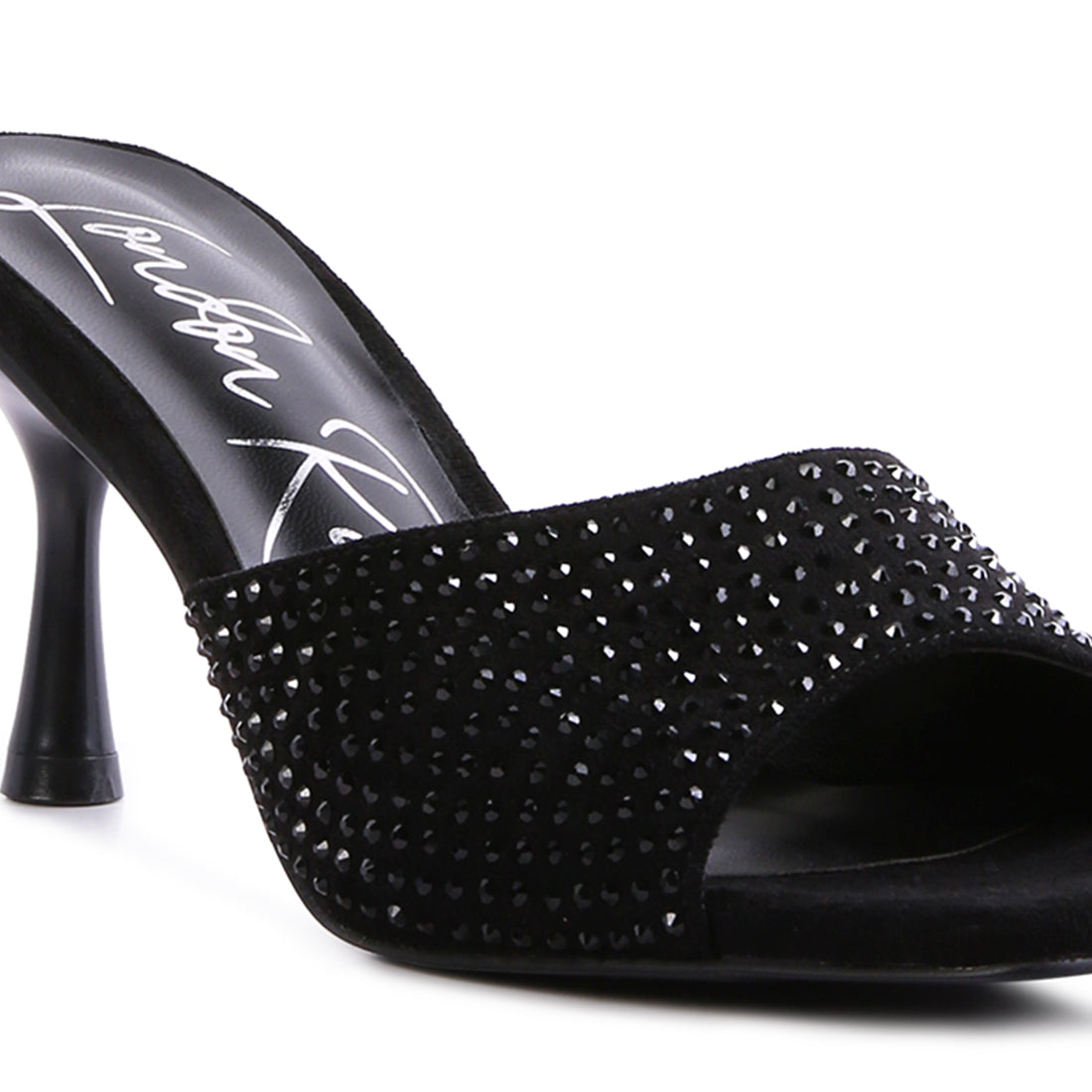 imprint diamante stud slip on sandals#color_black