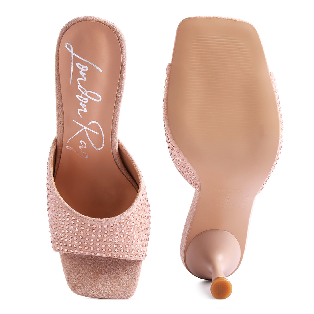 imprint diamante stud slip on sandals#color_latte