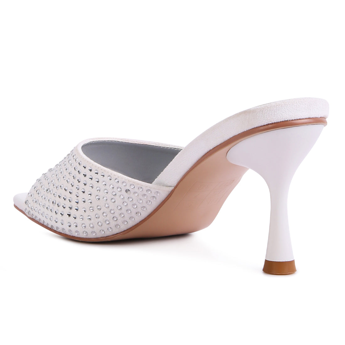 imprint diamante stud slip on sandals#color_white