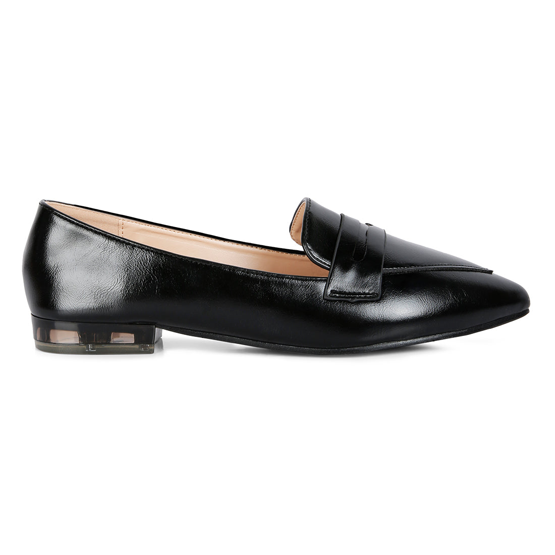 flat formal loafers#color_black