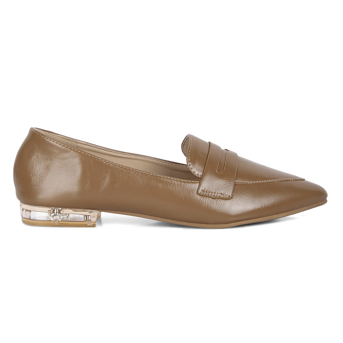 flat formal loafers#color_taupe
