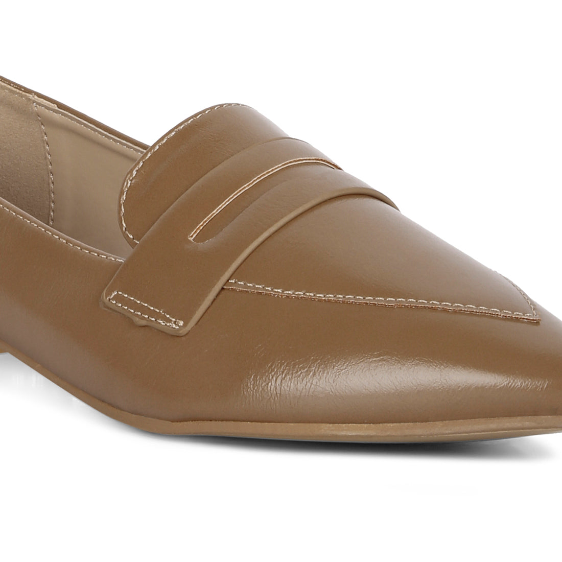 flat formal loafers#color_taupe