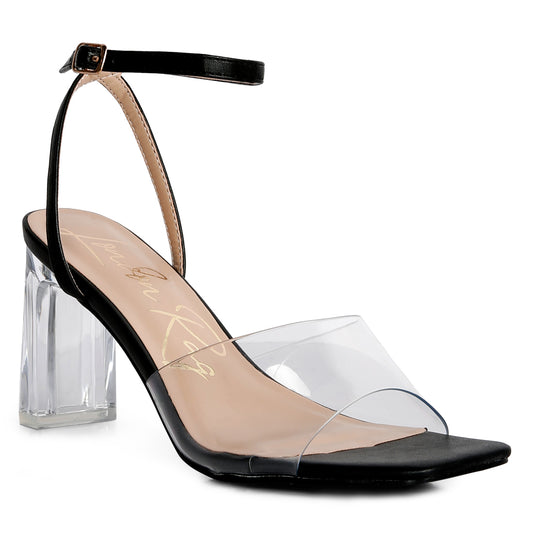 twinkle clear block heel sandal#color_black