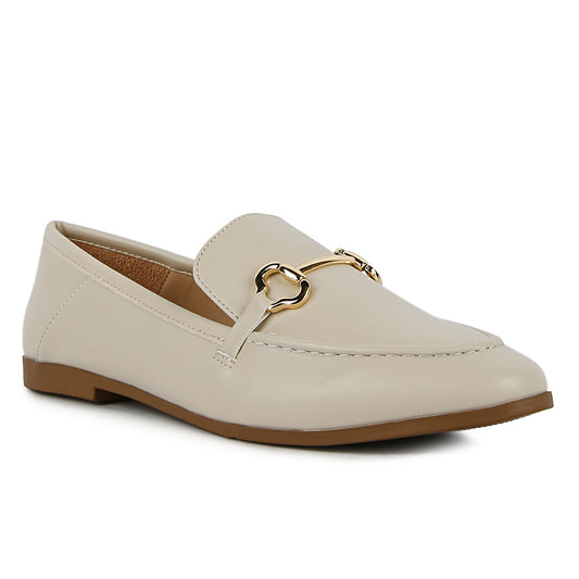 Beige Semi Casual Loafers