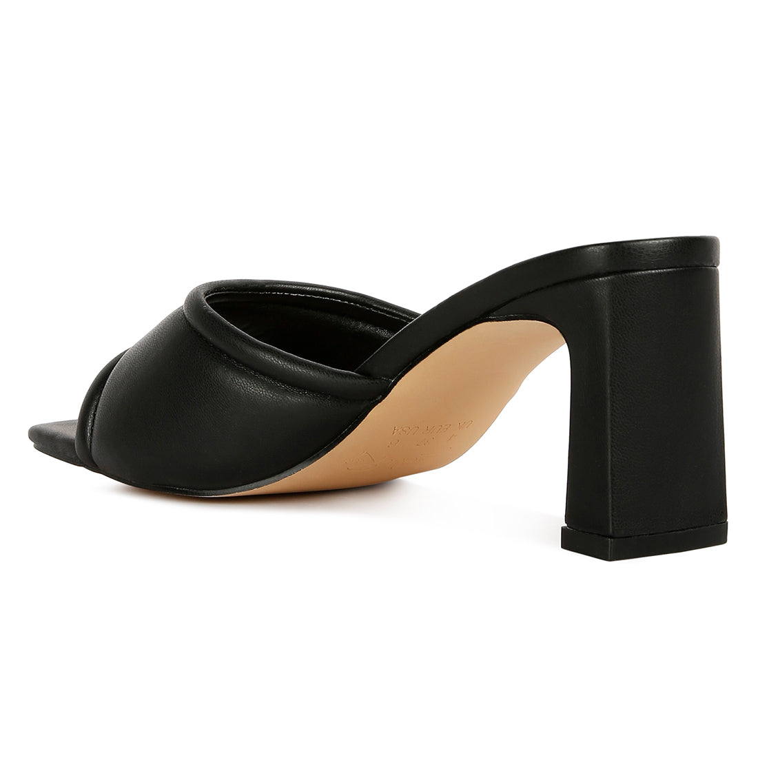 quilted block heeled sandals#color_black