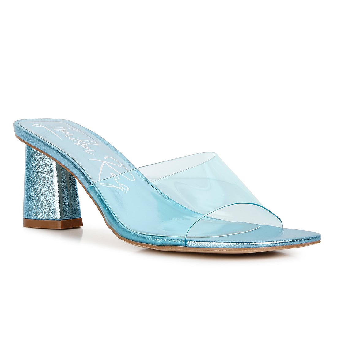 clear straps block heeled sandals#color_blue