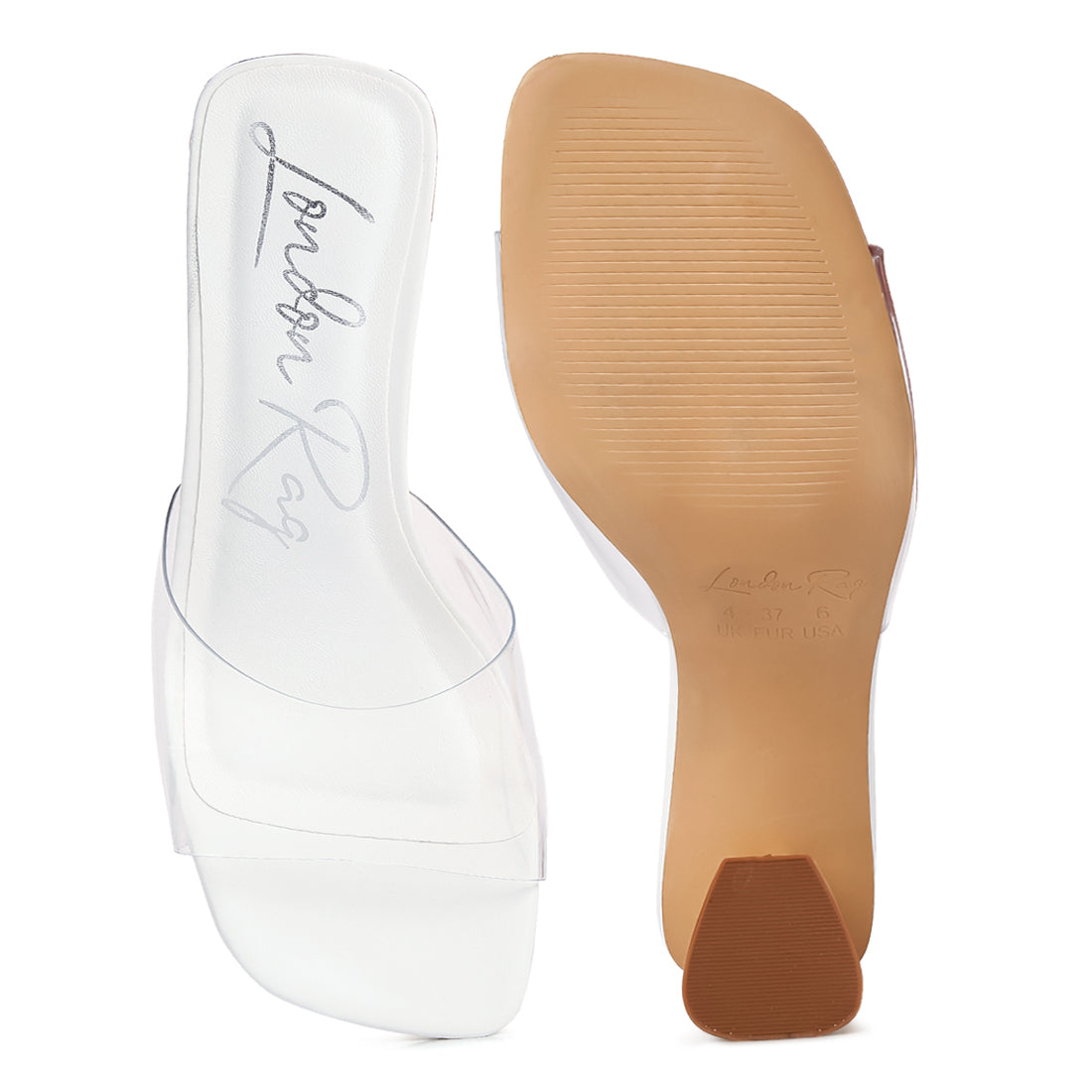 clear straps block heeled sandals#color_white