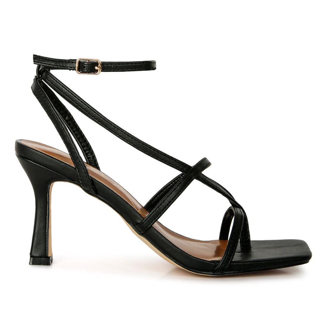strappy ankle strap sandals#color_black