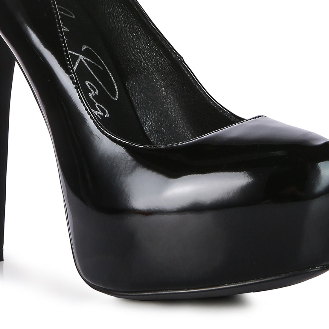 Black Platform High Heels Stiletto Pumps