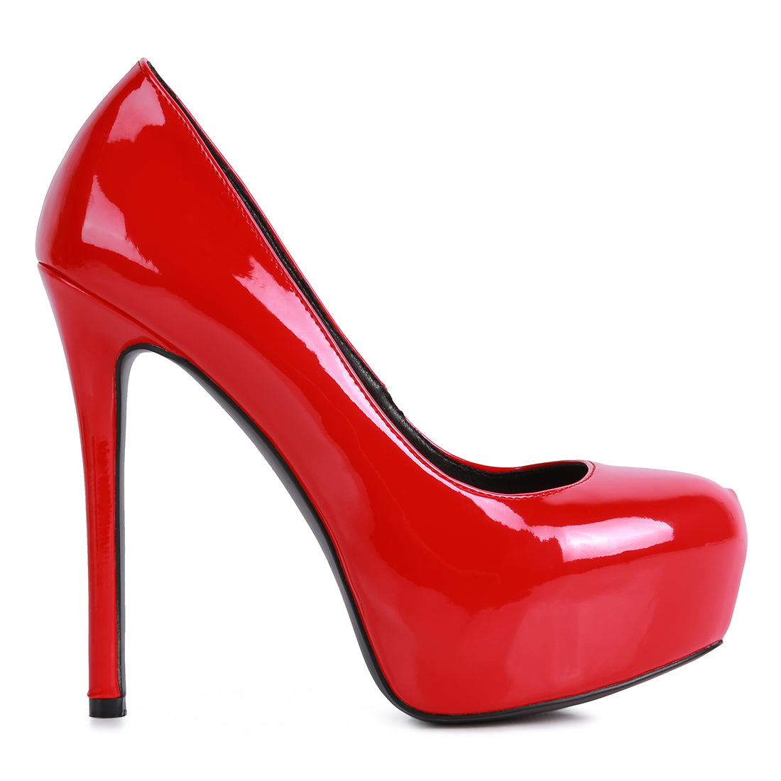 Red Platform High Heels Stiletto Pumps