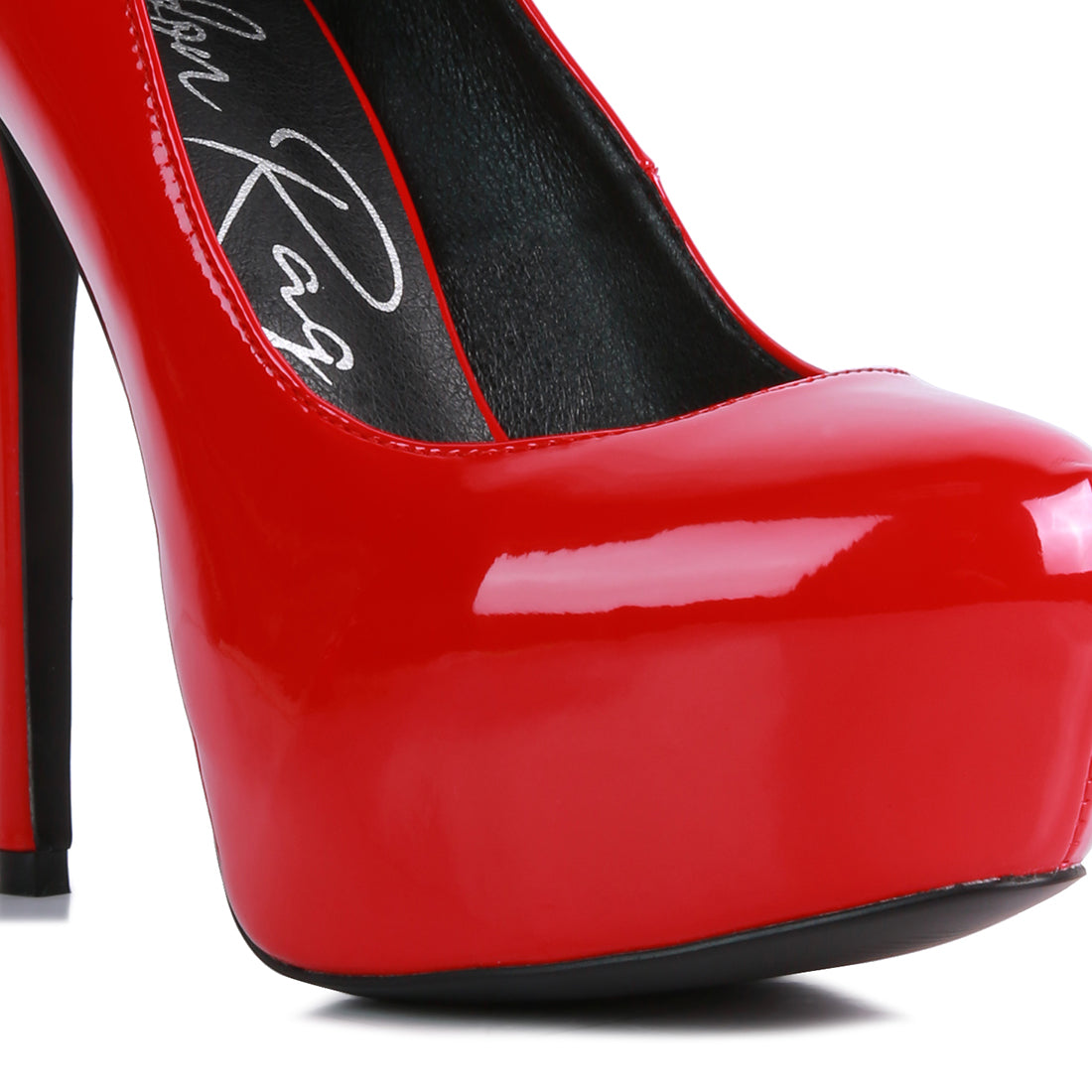 Red Platform High Heels Stiletto Pumps