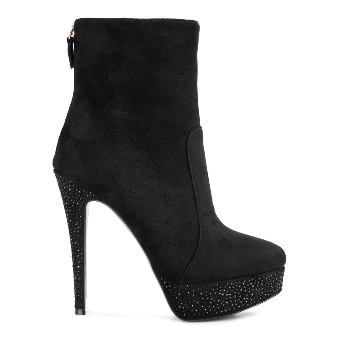 Black Espiree High Heeled Ankle Boots