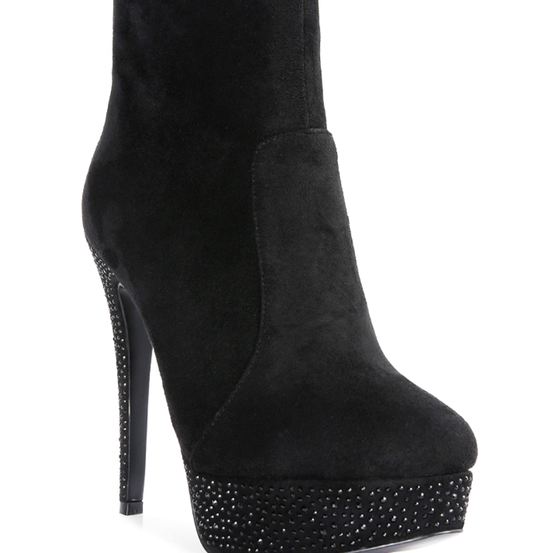 Black Espiree High Heeled Ankle Boots