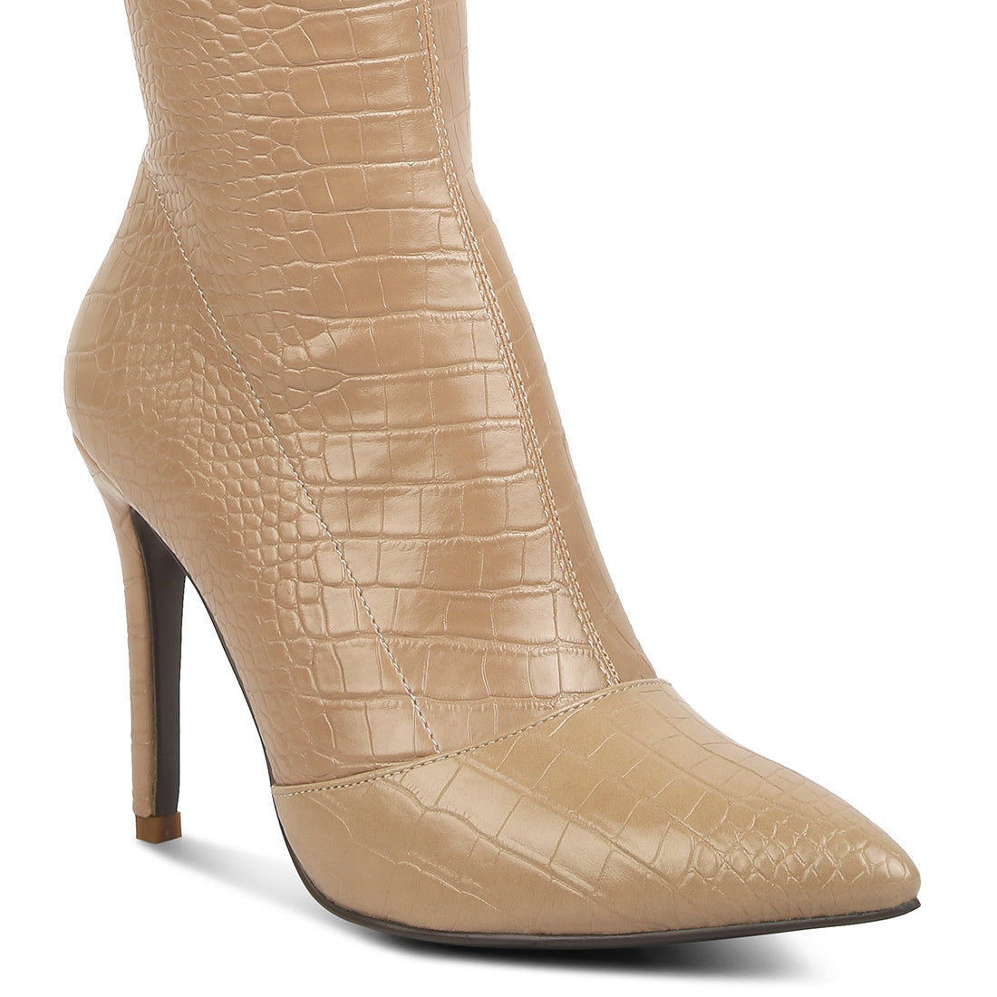 wheedle croc high heeled calf boots#color_beige