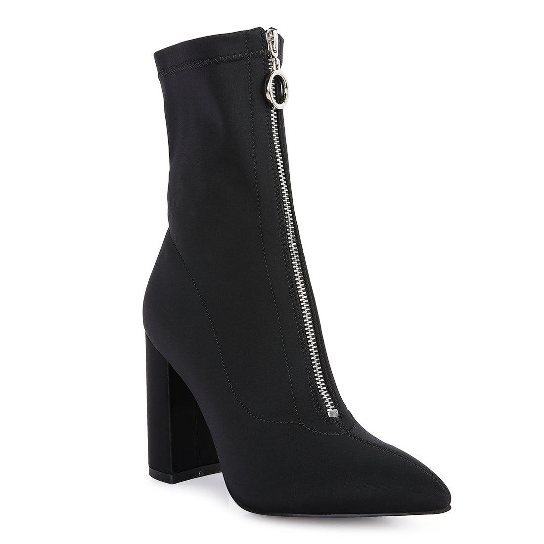 bobbettes block heeled ankle boot#color_black