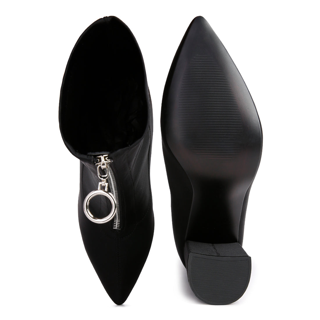 bobbettes block heeled ankle boot#color_black