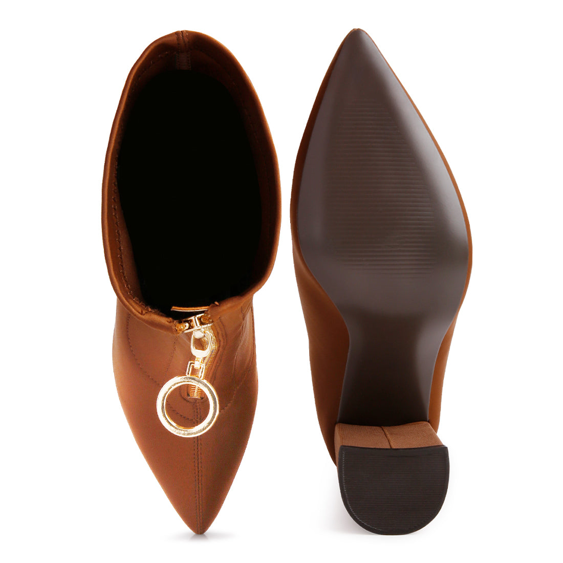 bobbettes block heeled ankle boot#color_tan