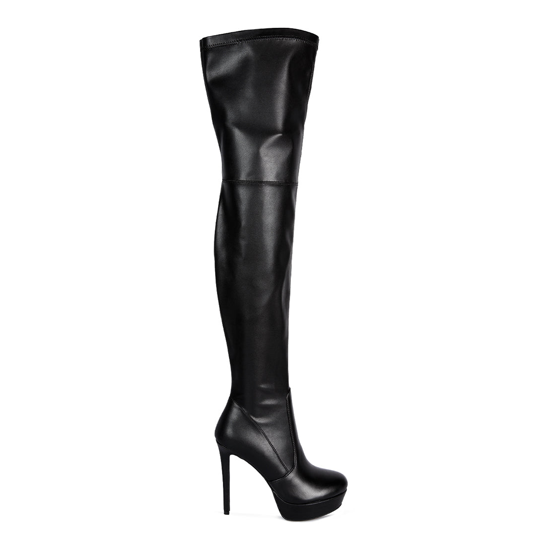 marvelettes high heeled long boots#color_black