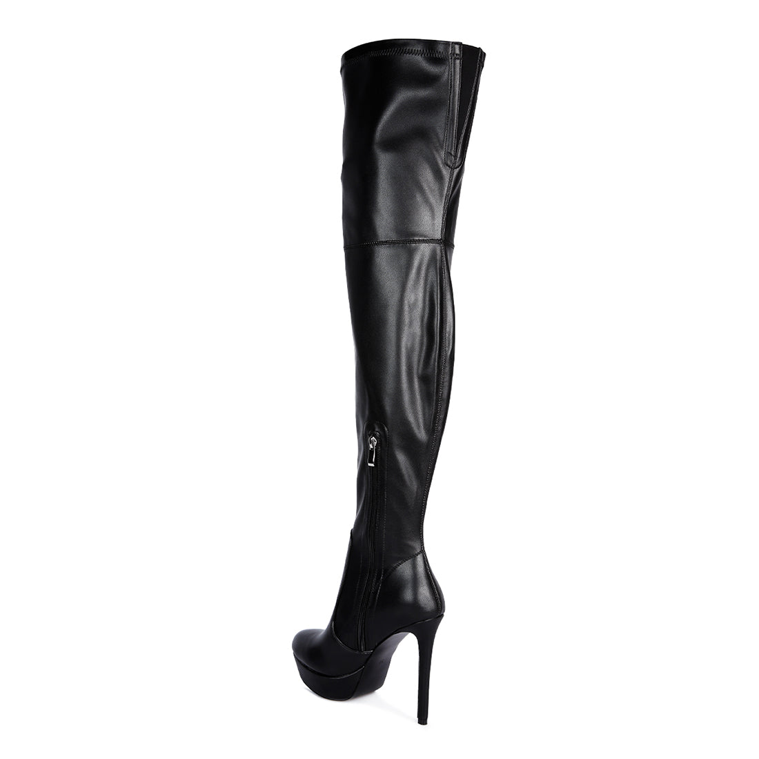 marvelettes high heeled long boots#color_black
